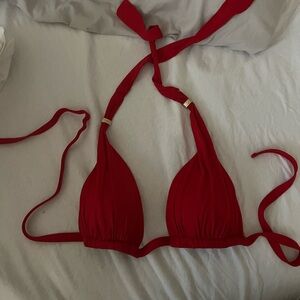 Ralph Lauren red Halter Bikini Top - size 4